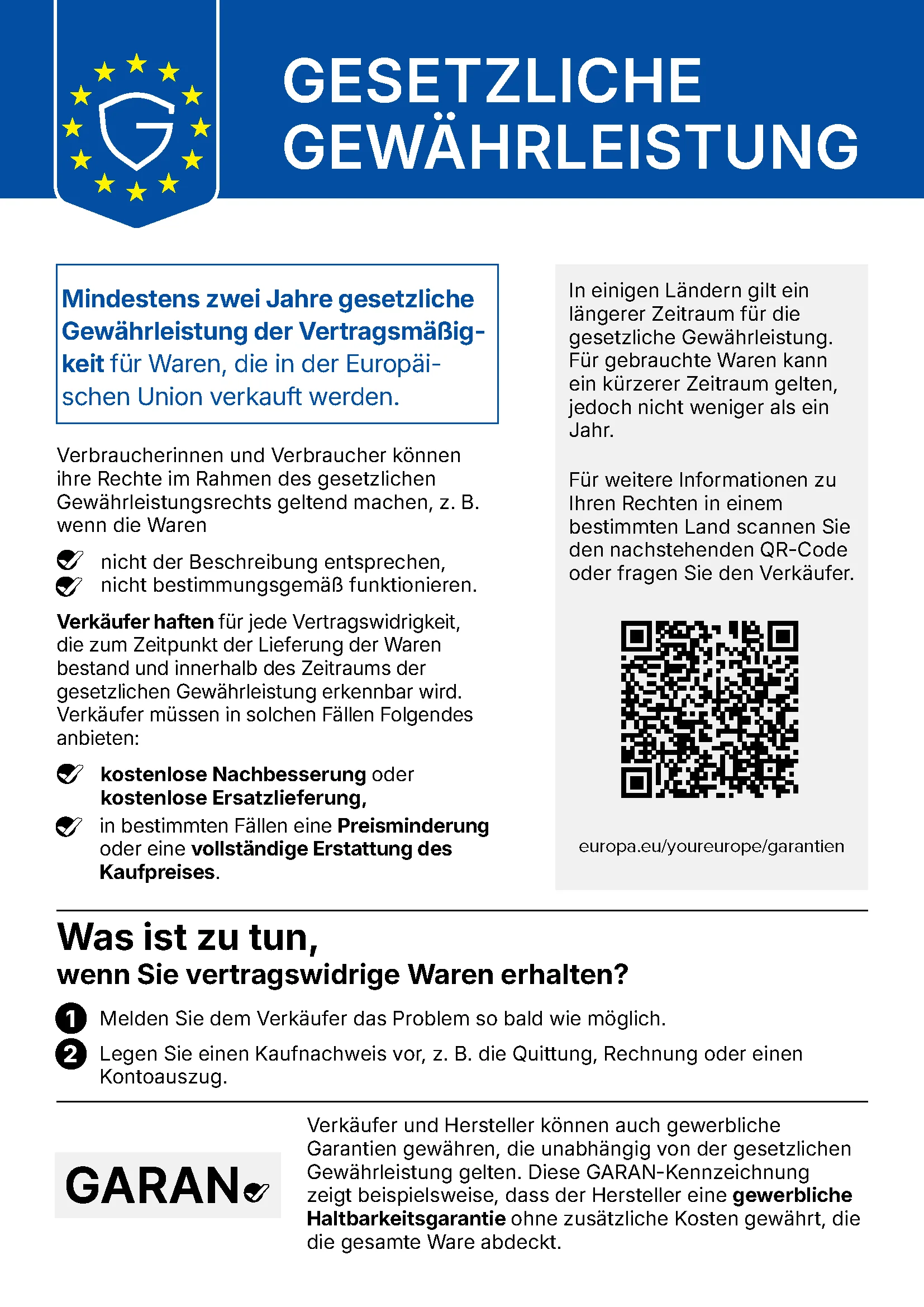 Gesetzlicher Hinweis