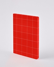 Notizbuch L Break the Grid Light rot
