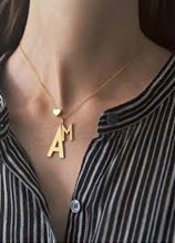 Schmuck Anhnger Typo gold Design