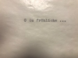 Klappkarte Umschlag getippt X Mas  type