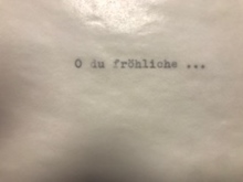 Klappkarte Umschlag getippt X Mas  type
