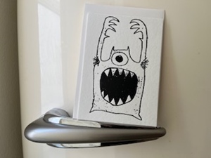 Karte Umschlag Monster