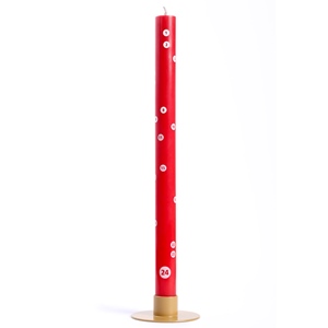 Kerze XMas Countdown Rot