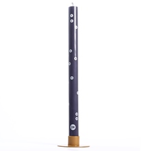 Kerze XMas Countdown Graublau