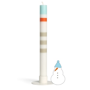 Kerze XMas Schneemann