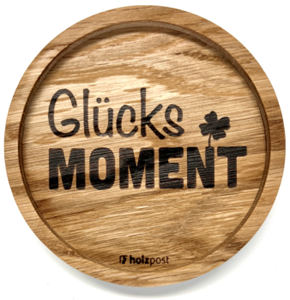 Untersetzer Eiche gelt Glcks Moment