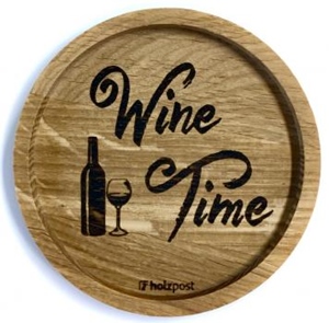 Untersetzer Eiche Wine Time