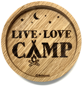 Untersetzer Eiche Live Love Camp