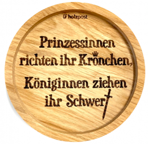 Untersetzer Eiche gelt Prinzessinnen