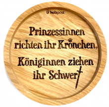 Untersetzer Eiche gelt Prinzessinnen