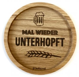 Untersetzer Eiche gelt Unterhopft