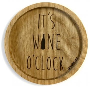Untersetzer Eiche gelt Its wine ocloc