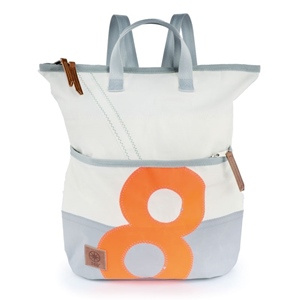 Tasche Ketsch mini Balken grau orange