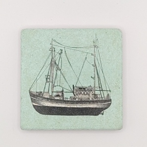 Untersetzer Fliese Fischkutter