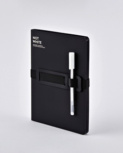 Notizbuch L  Light Not white schwarz